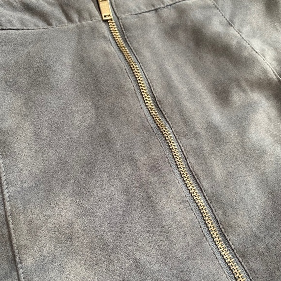 Divided by H&M A line blue grey mini skirt size 6 - Picture 2 of 4